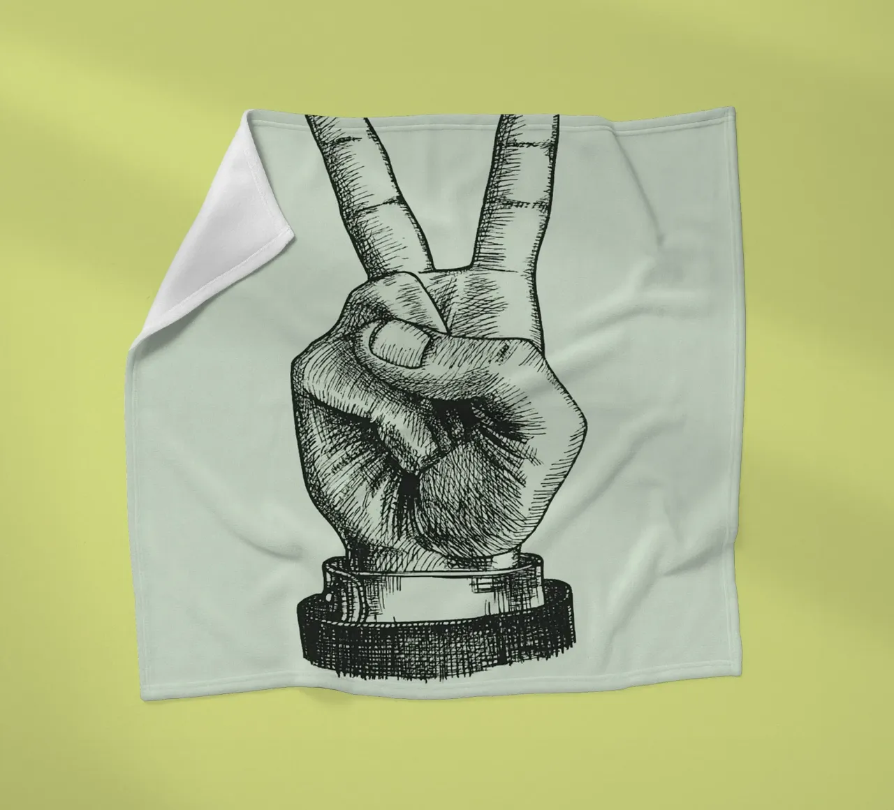 mano di pace dei due coperta in pile da rapunsell