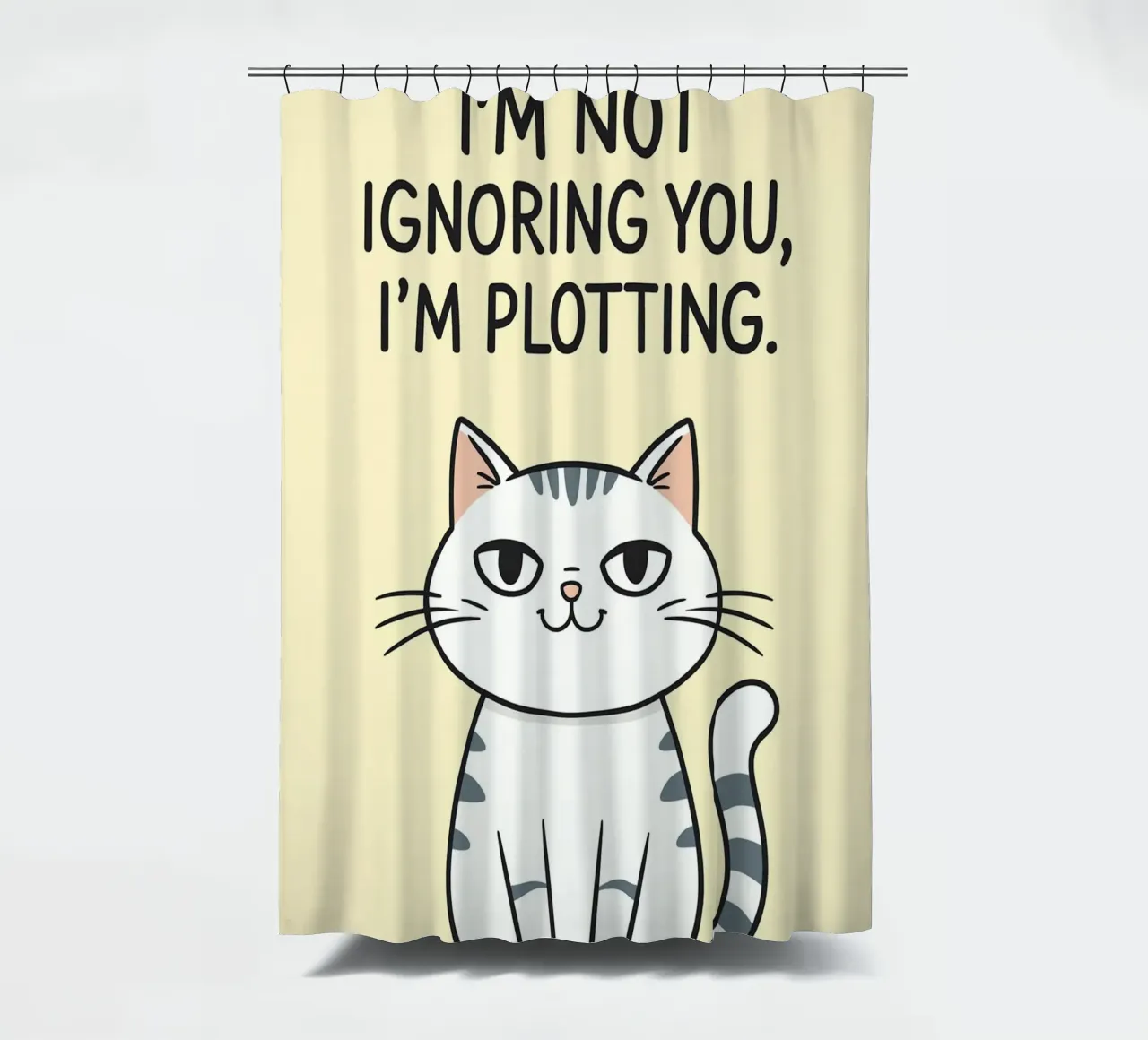 Non ti sto ignorando, sto complottando tenda da doccia da rapunsell