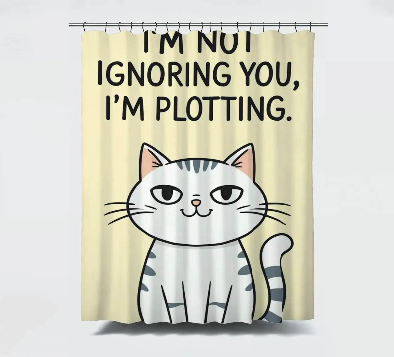 Non ti sto ignorando, sto complottando tenda da doccia da rapunsell