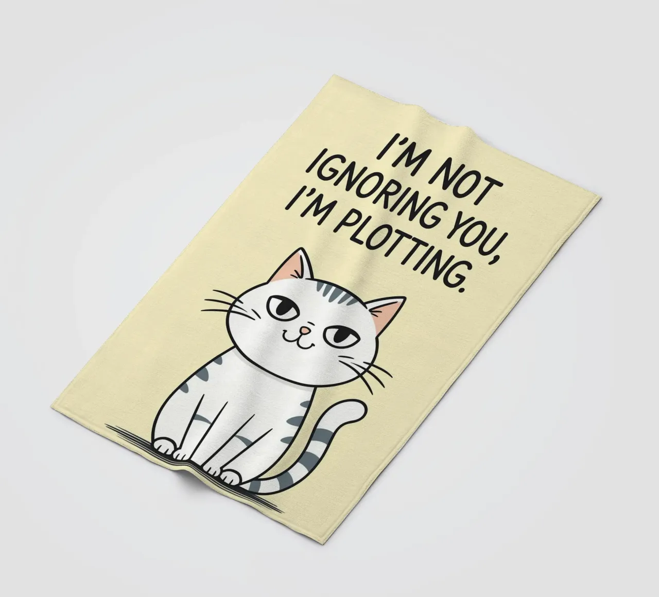 Non ti sto ignorando, sto complottando coperta in pile da rapunsell