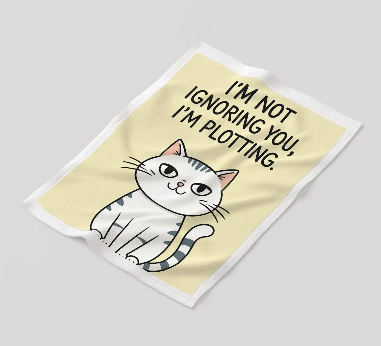 Non ti sto ignorando, sto complottando coperta in pile da rapunsell