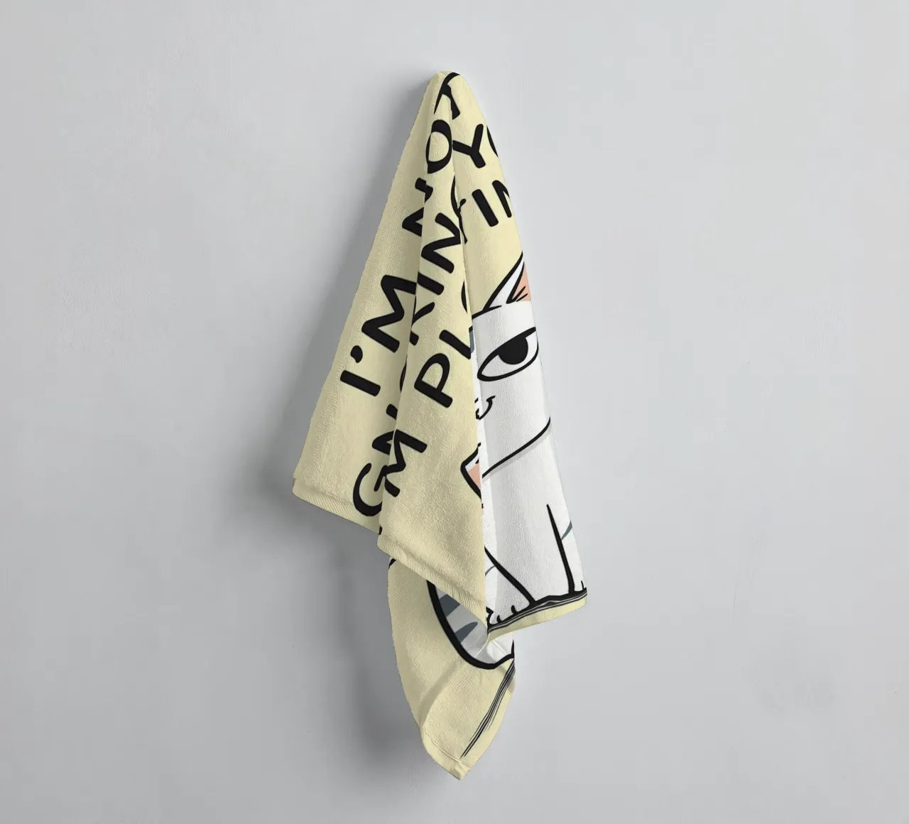 Non ti sto ignorando, sto complottando asciugamano da bagno da rapunsell