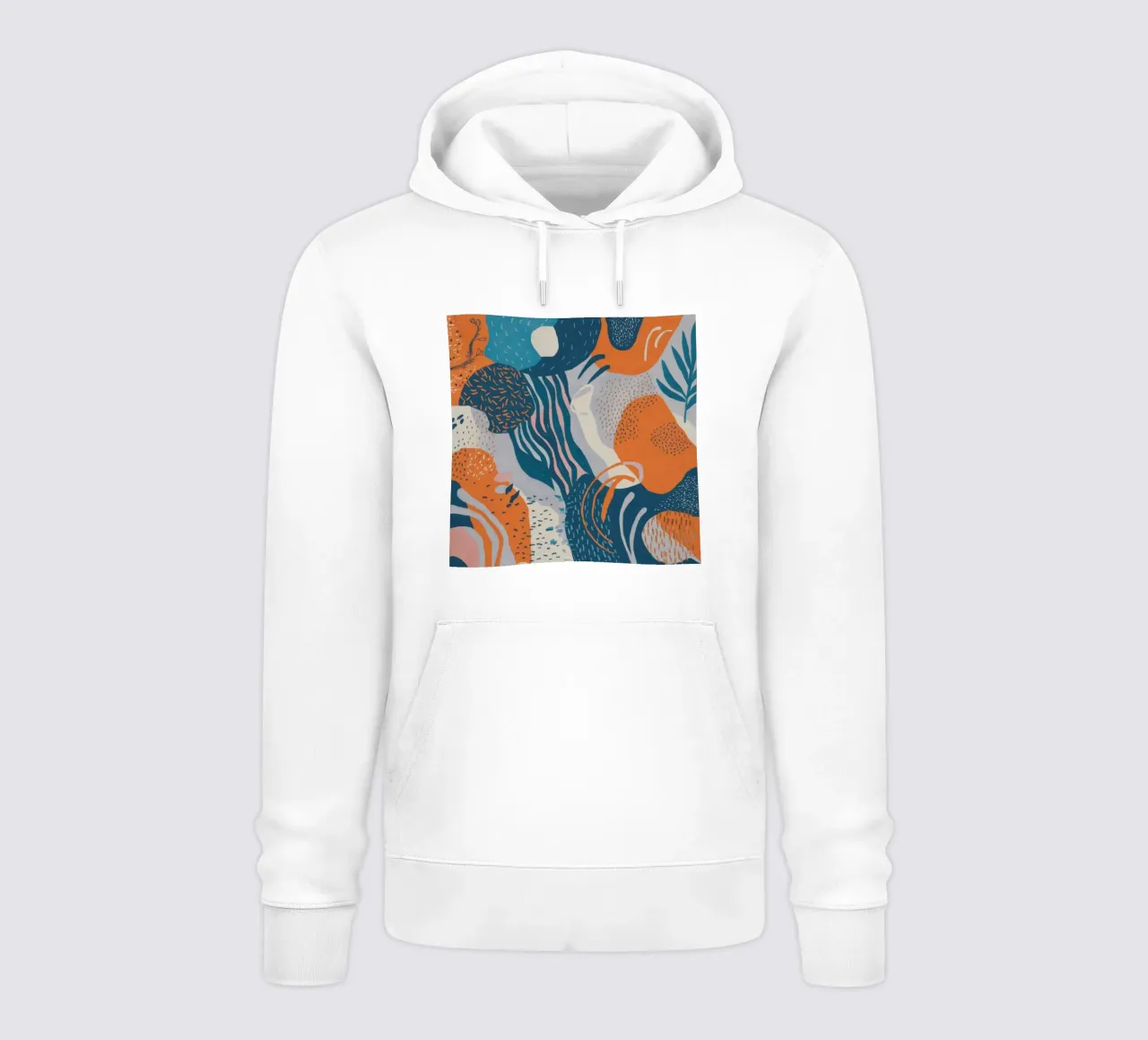 Onde astratte fluenti felpa con cappuccio da Solace Light