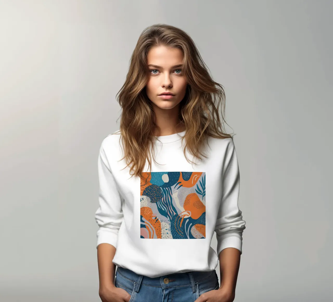 Onde astratte fluenti felpa da Solace Light