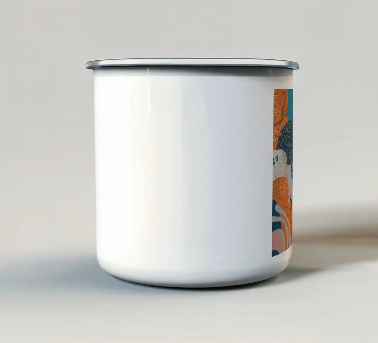 Onde astratte fluenti tazza in smalto da Solace Light