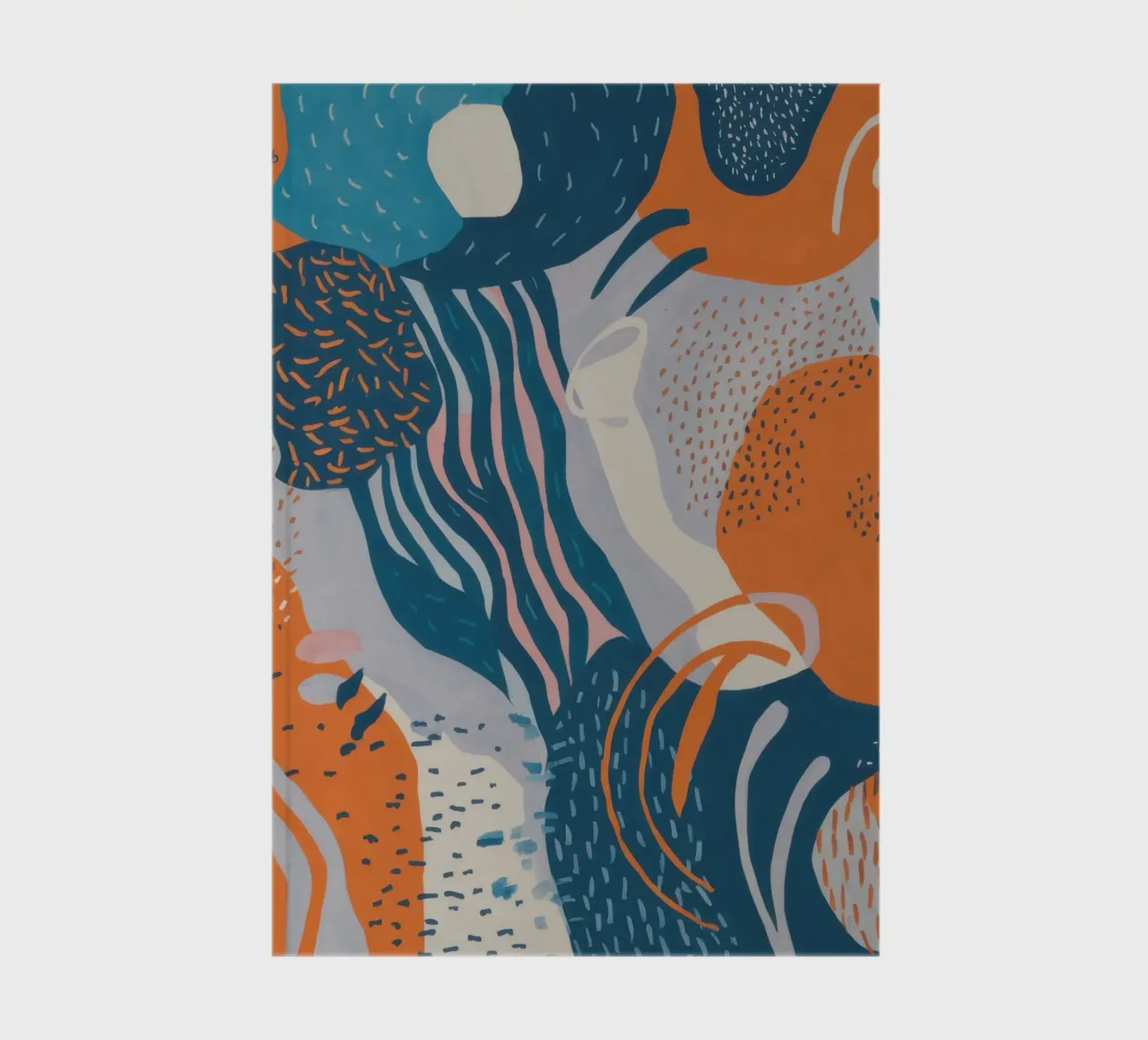 Flowing Abstract Waves notebook by Solace Light