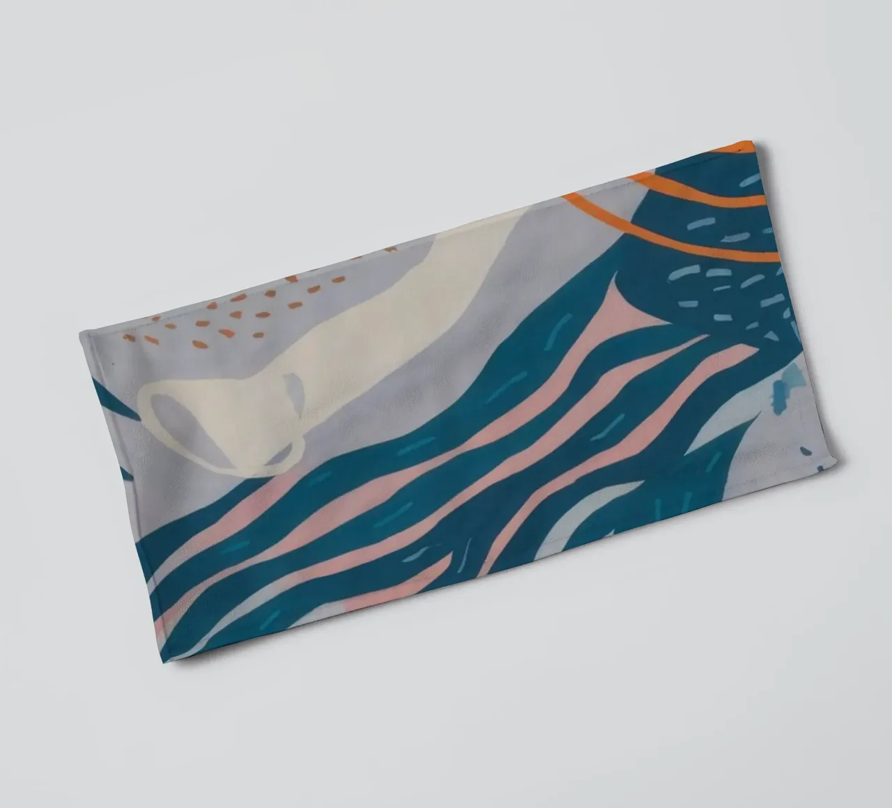 Flowing Abstract Waves towel by Solace Light