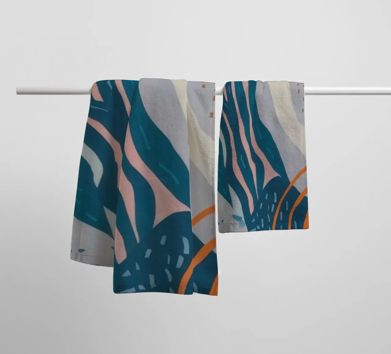 Flowing Abstract Waves towel by Solace Light