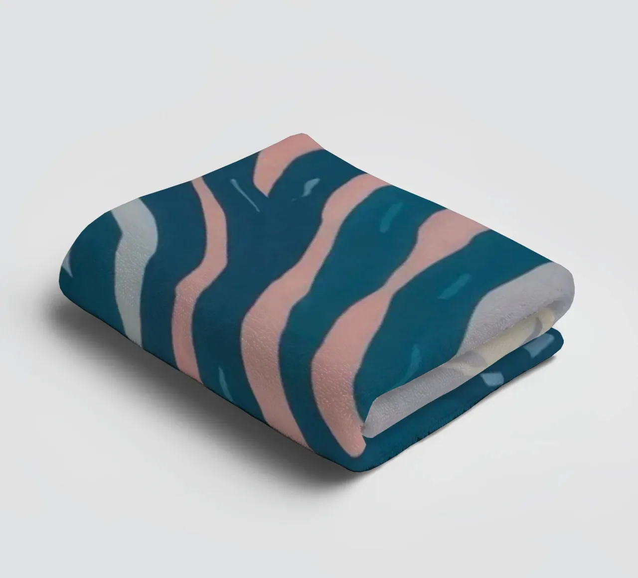 Flowing Abstract Waves towel by Solace Light