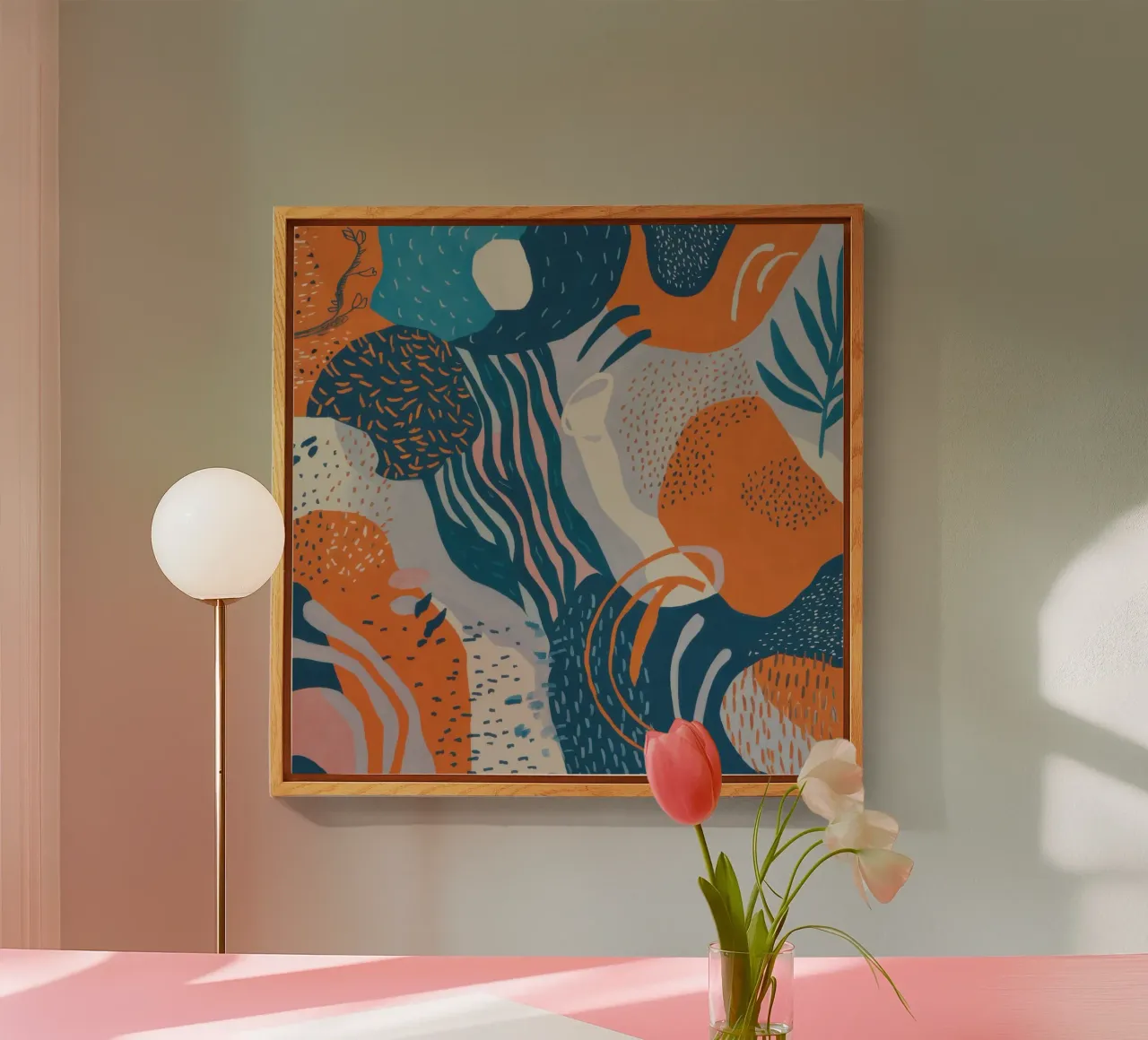 Flowing Abstract Waves plexiglass da Solace Light