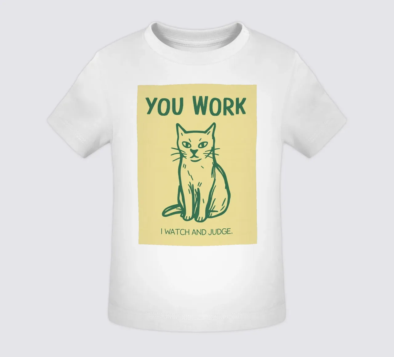 ik kijk en oordeel baby t-shirt van rapunsell