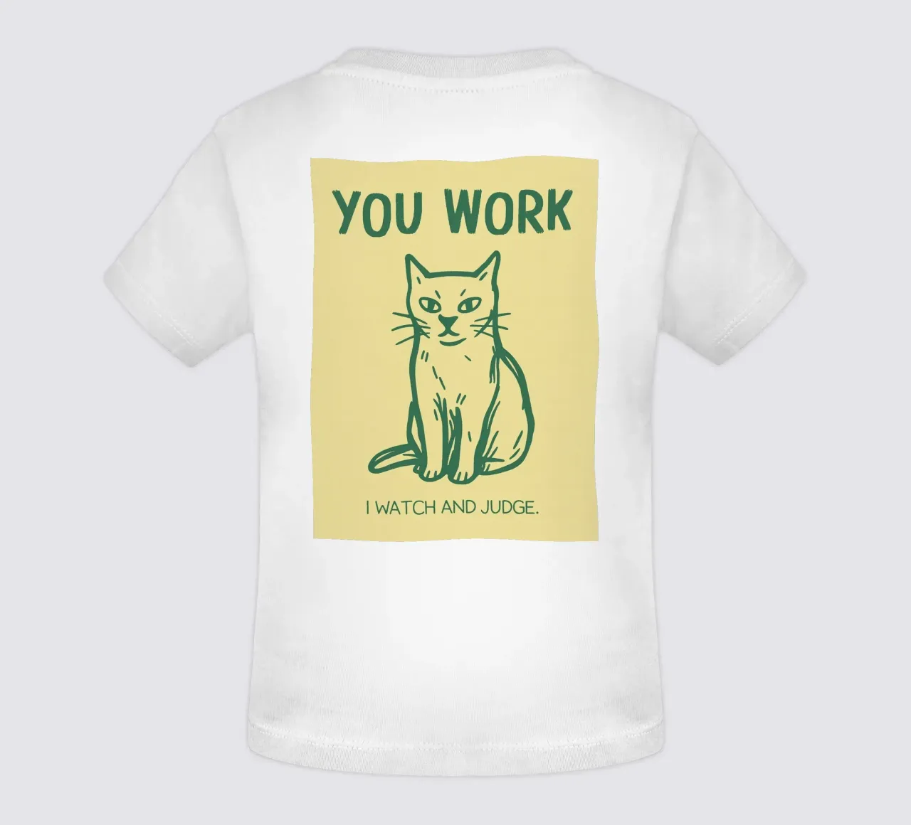 ik kijk en oordeel baby t-shirt van rapunsell