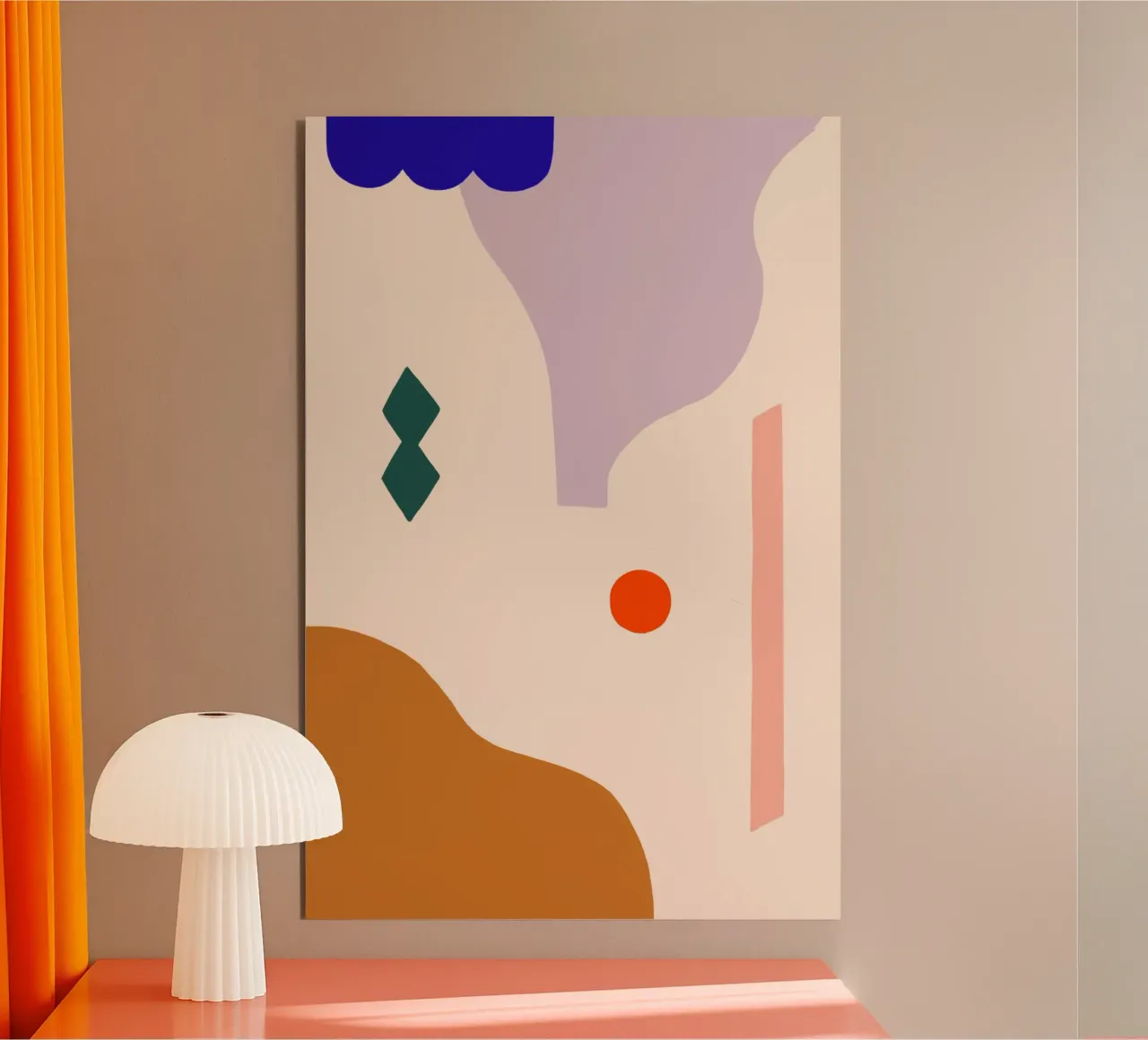 Forme simpatiche alluminio dibond da Maren Gross