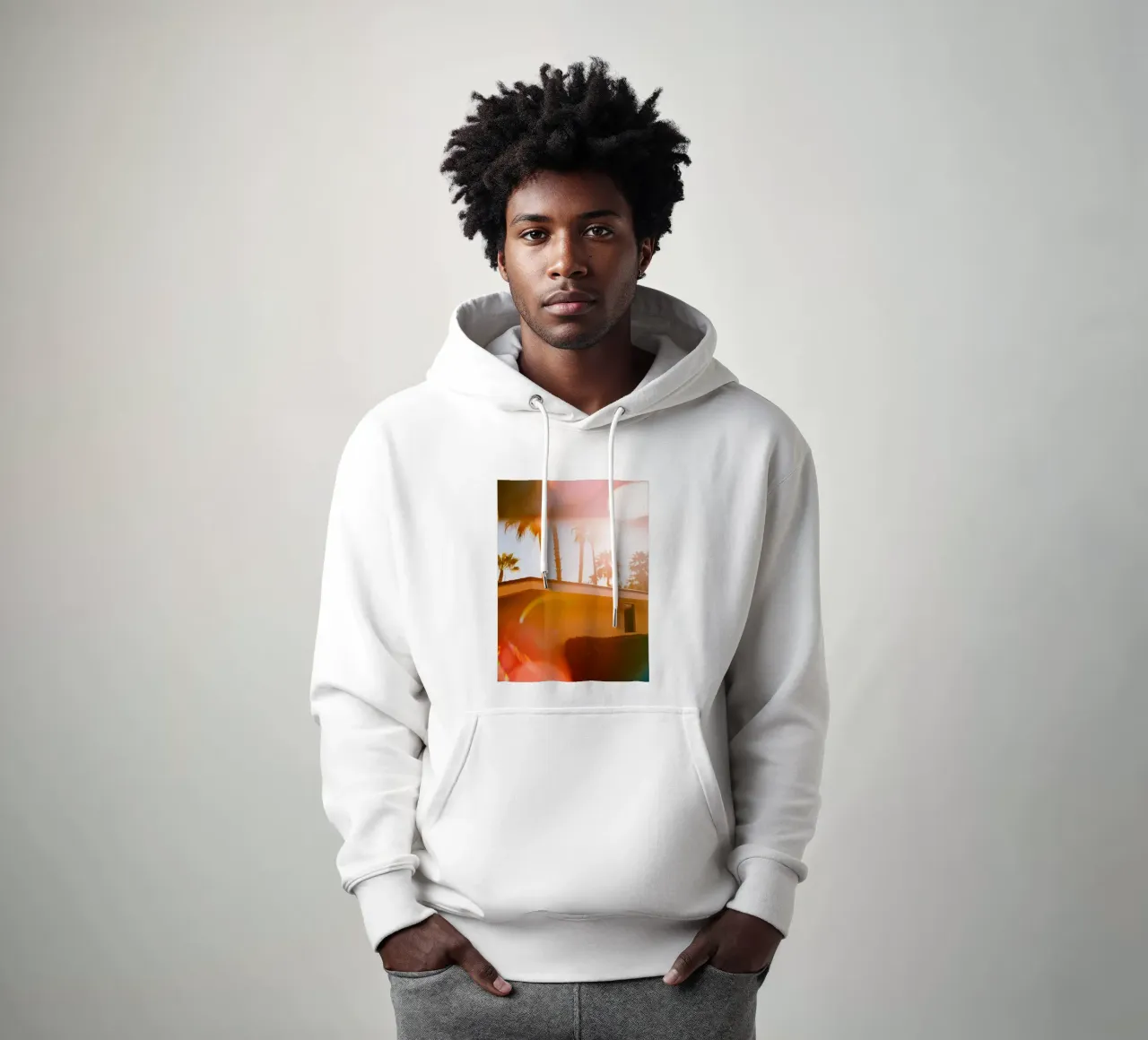 Blur & Palm Spring hoodie by Minimalistic