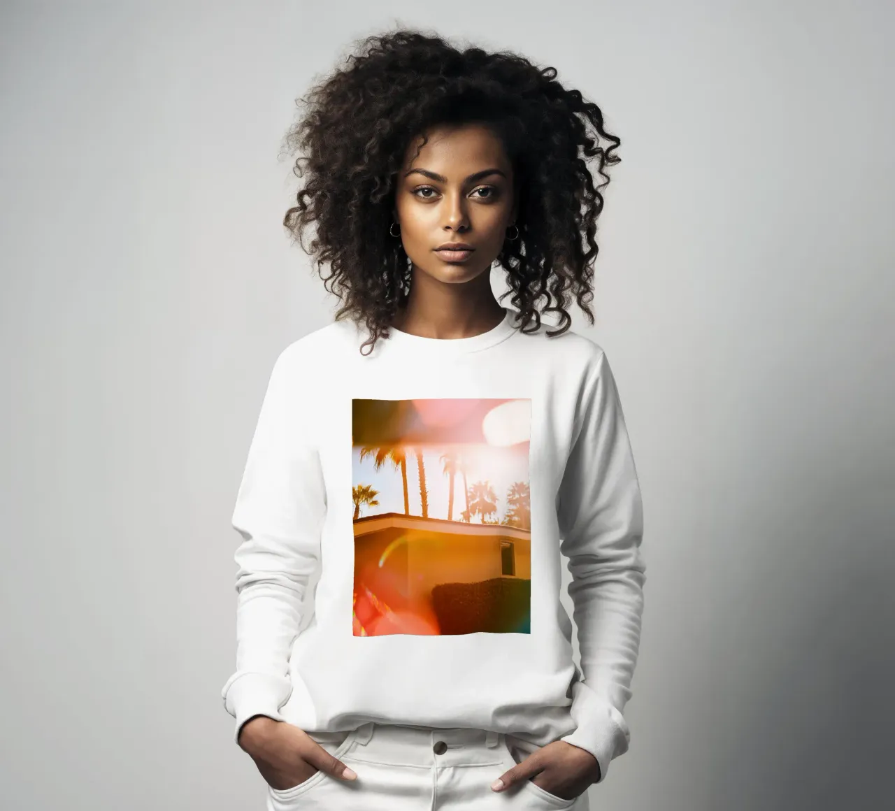 Blur & Palm Spring felpa da Affiches Minimalistes