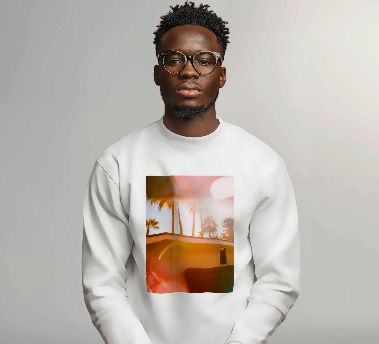 Blur & Palm Spring felpa da Minimalistic