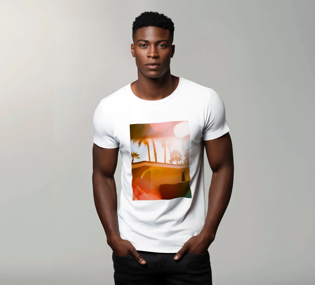 Blur & Palm Spring t-shirt da Minimalistic