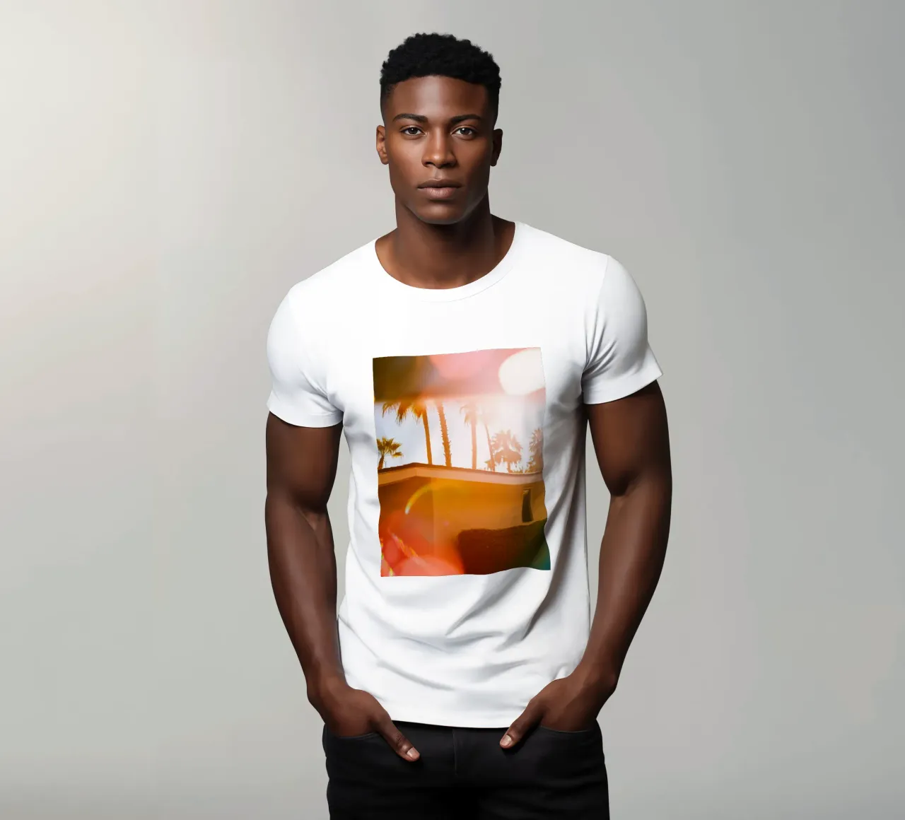 Blur & Palm Spring camiseta de Minimalistic