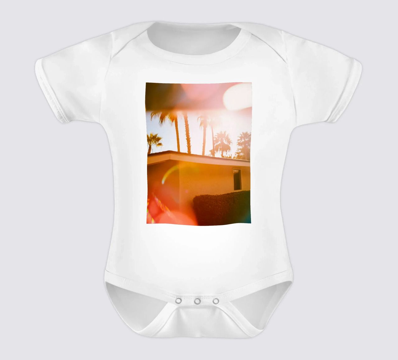 Blur & Palm Spring body neonato maniche corte da Minimalistic