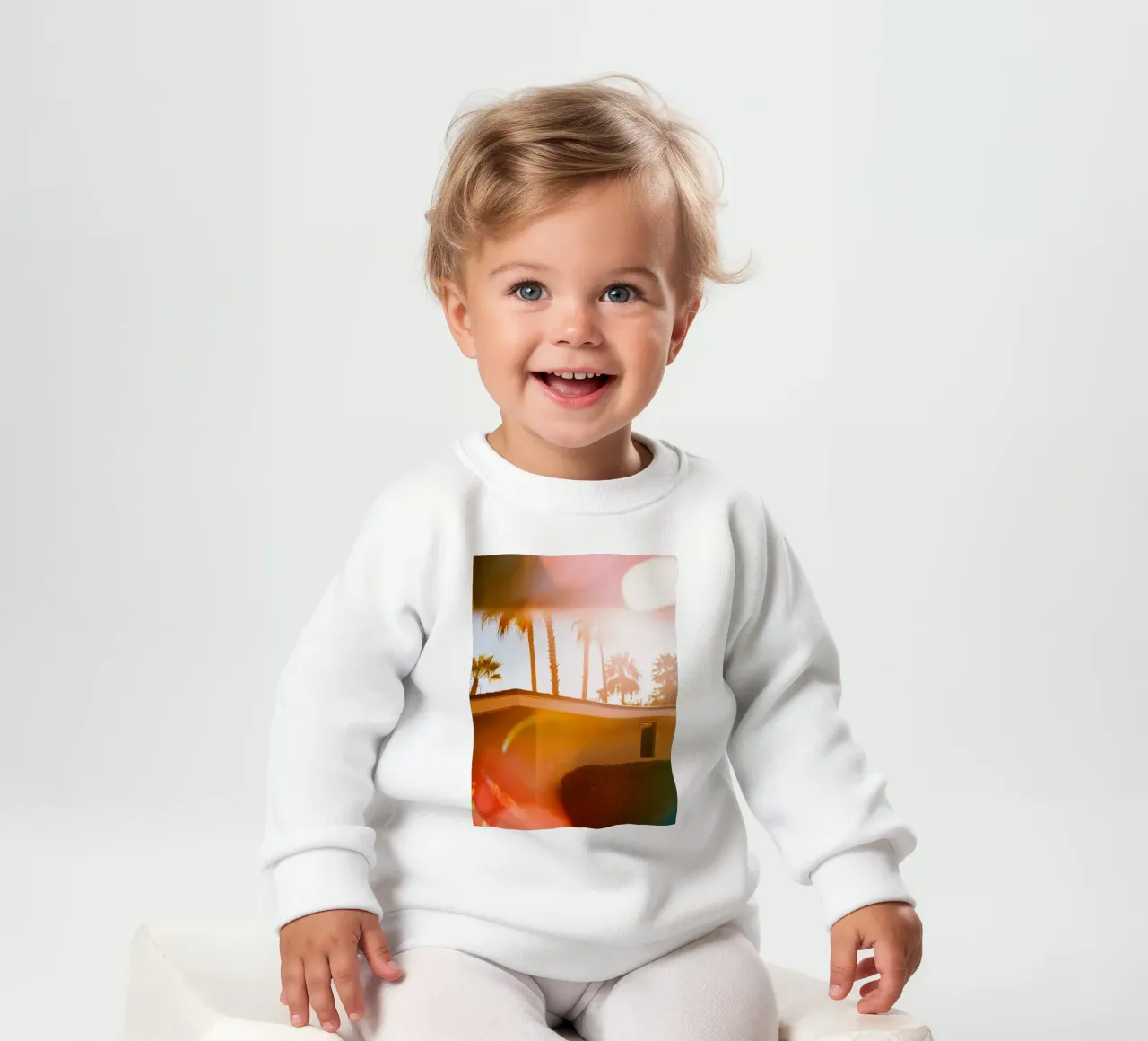 Blur & Palm Spring baby sweatshirt by Minimalistic