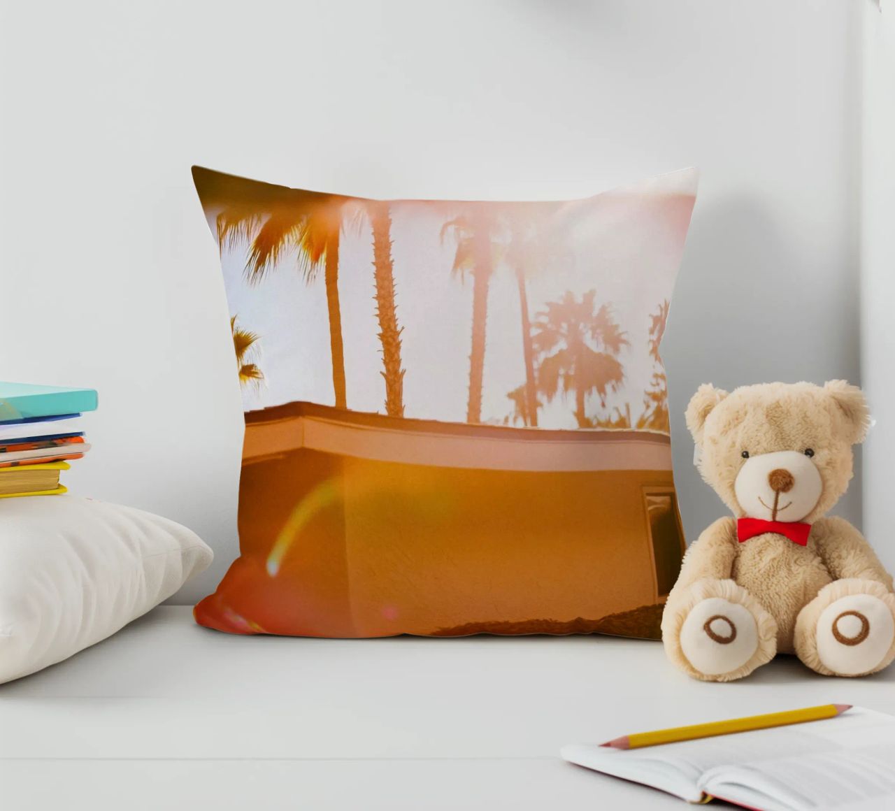 Blur & Palm Spring cuscino da Minimalistic