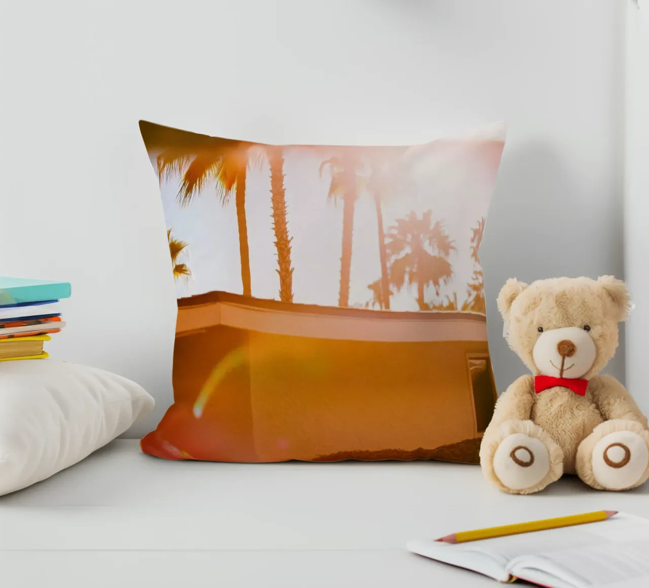 Blur & Palm Spring cuscino da Affiches Minimalistes