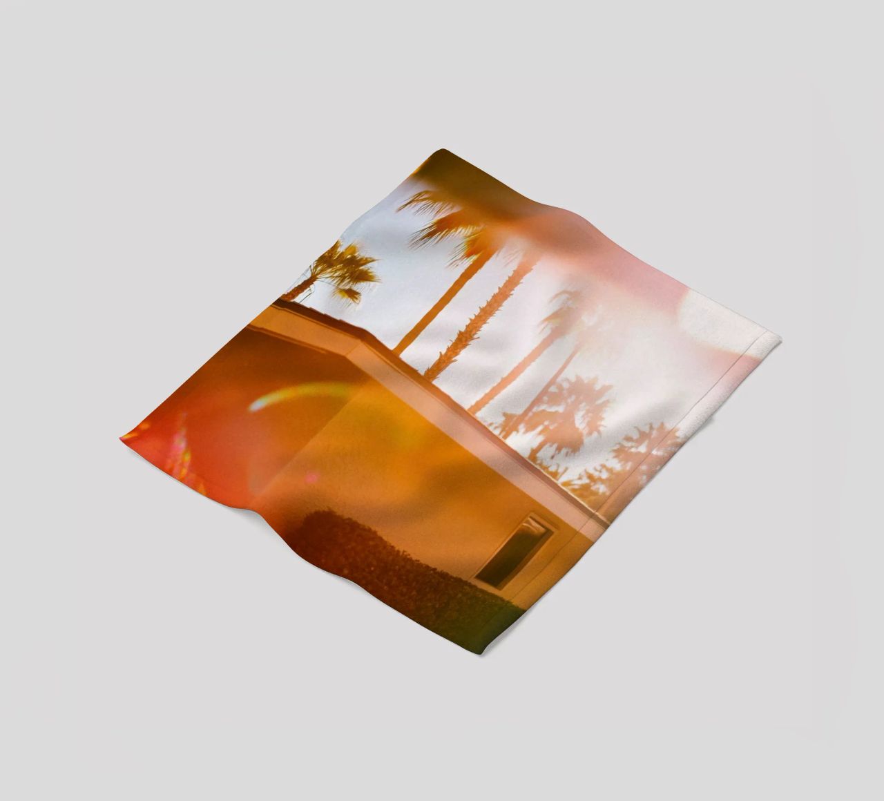 Blur & Palm Spring coperta in pile da Minimalistic