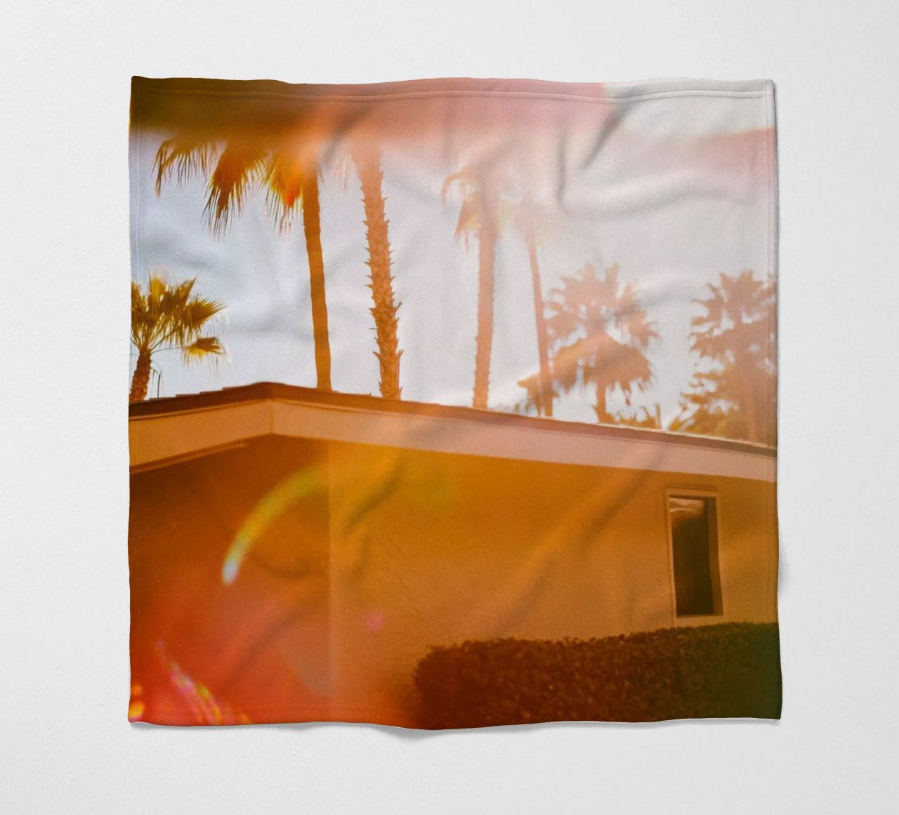 Blur & Palm Spring coperta in pile da Minimalistic