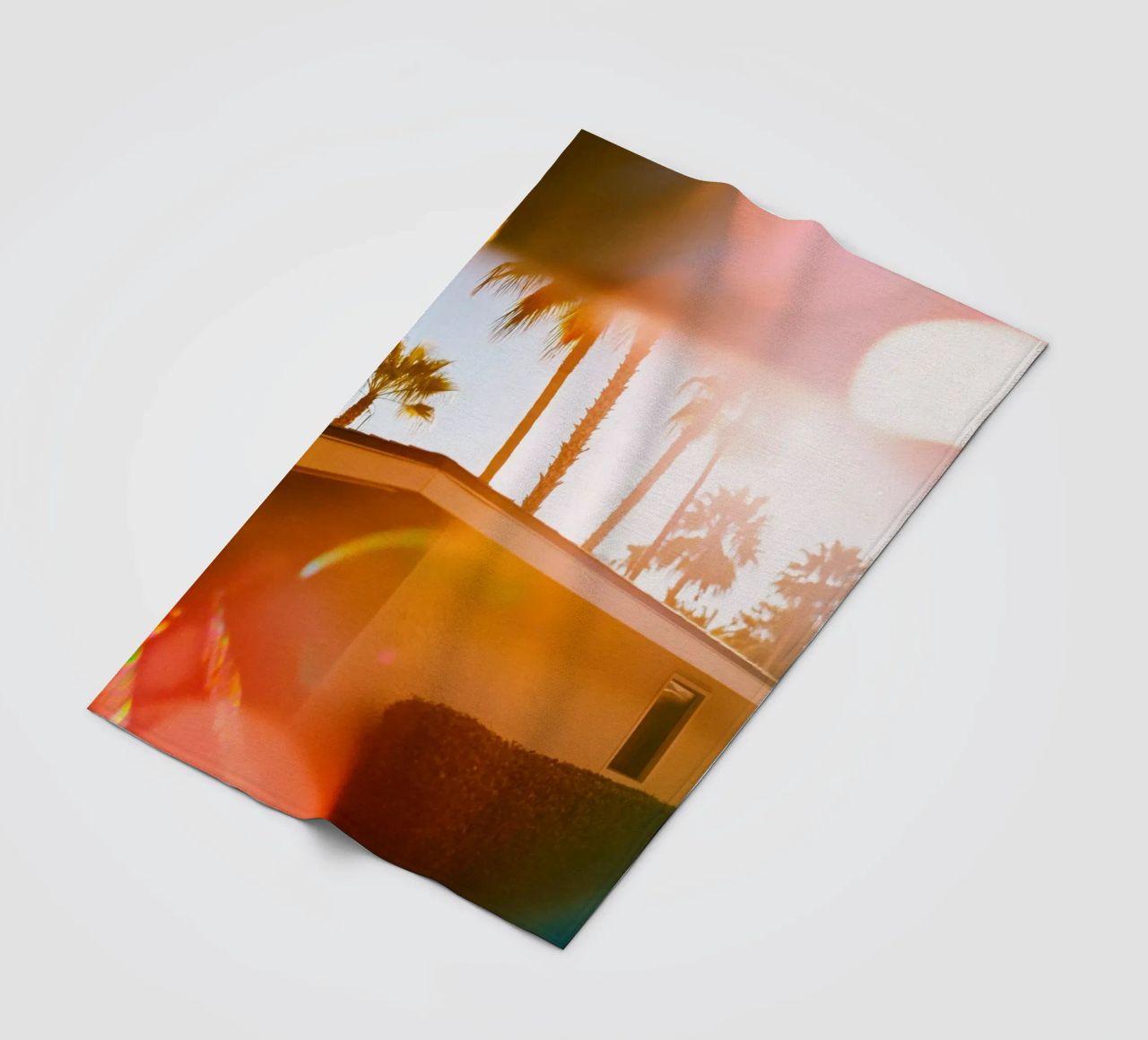 Blur & Palm Spring coperta in pile da Minimalistic