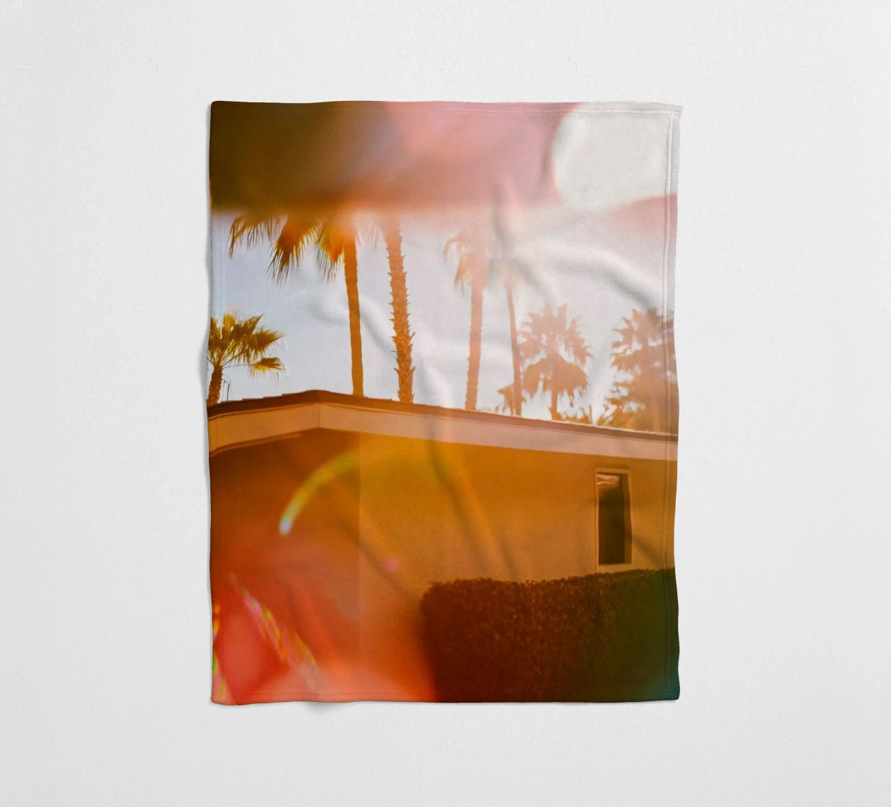 Blur & Palm Spring coperta in pile da Minimalistic