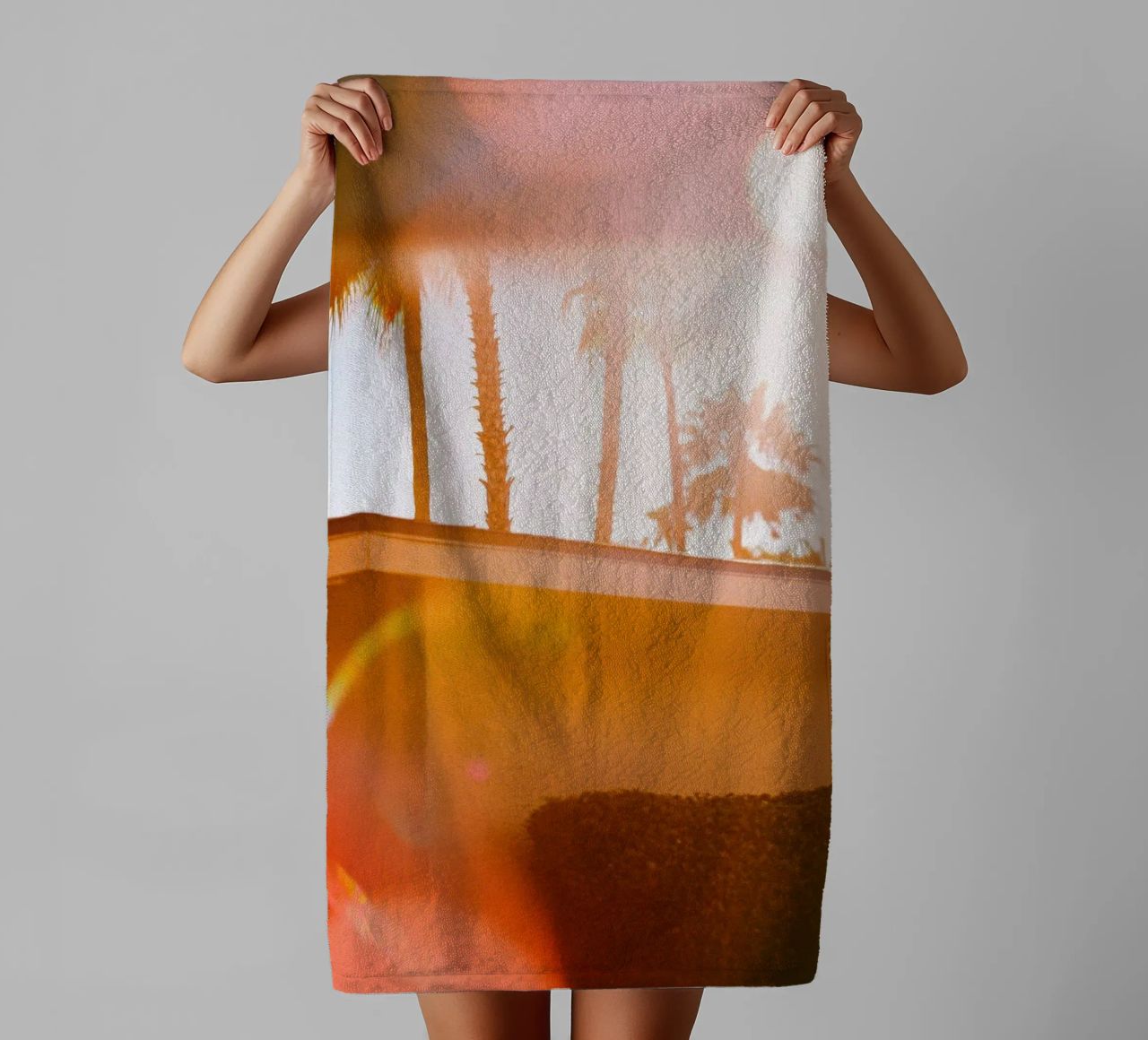 Blur & Palm Spring asciugamano da bagno da Minimalistic