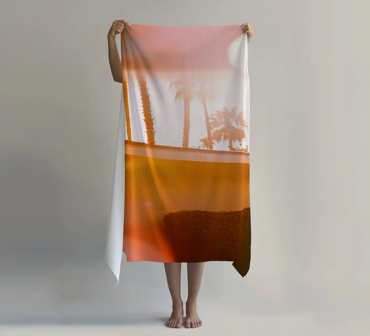 Blur & Palm Spring telo mare da Affiches Minimalistes