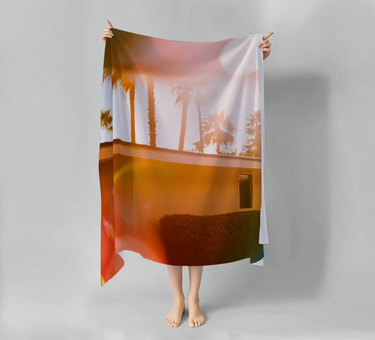 Blur & Palm Spring telo mare da Affiches Minimalistes