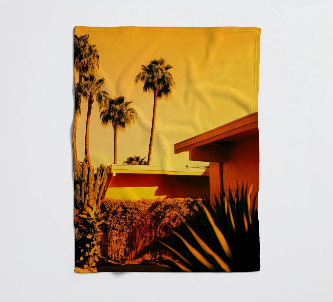 Sun & Palm Spring coperta in pile da Minimalistic