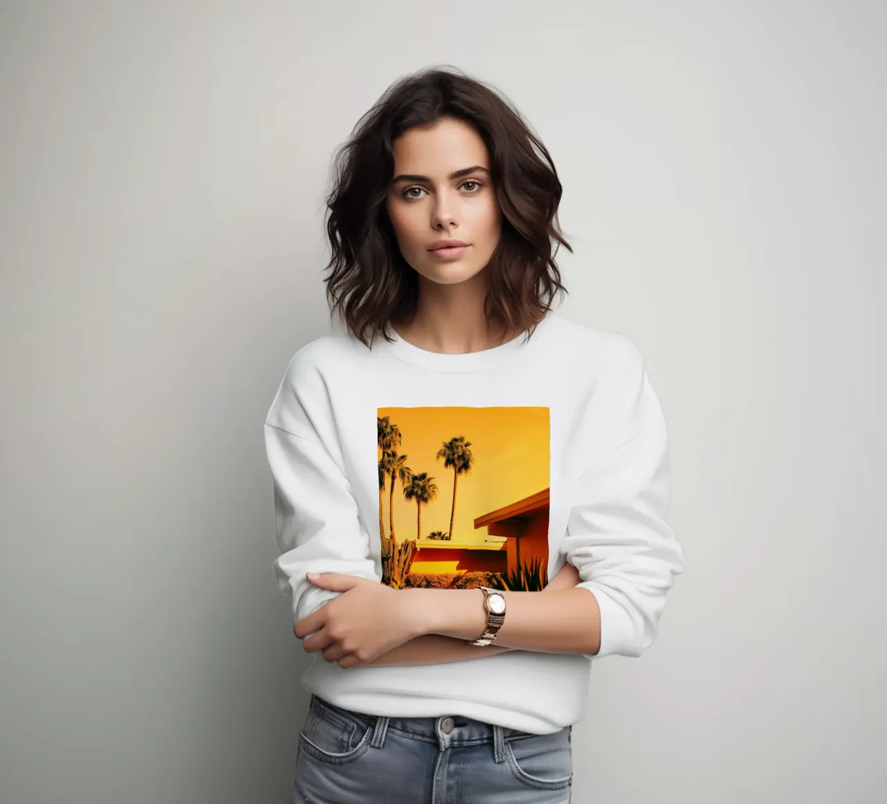 Sun & Palm Spring felpa da Affiches Minimalistes