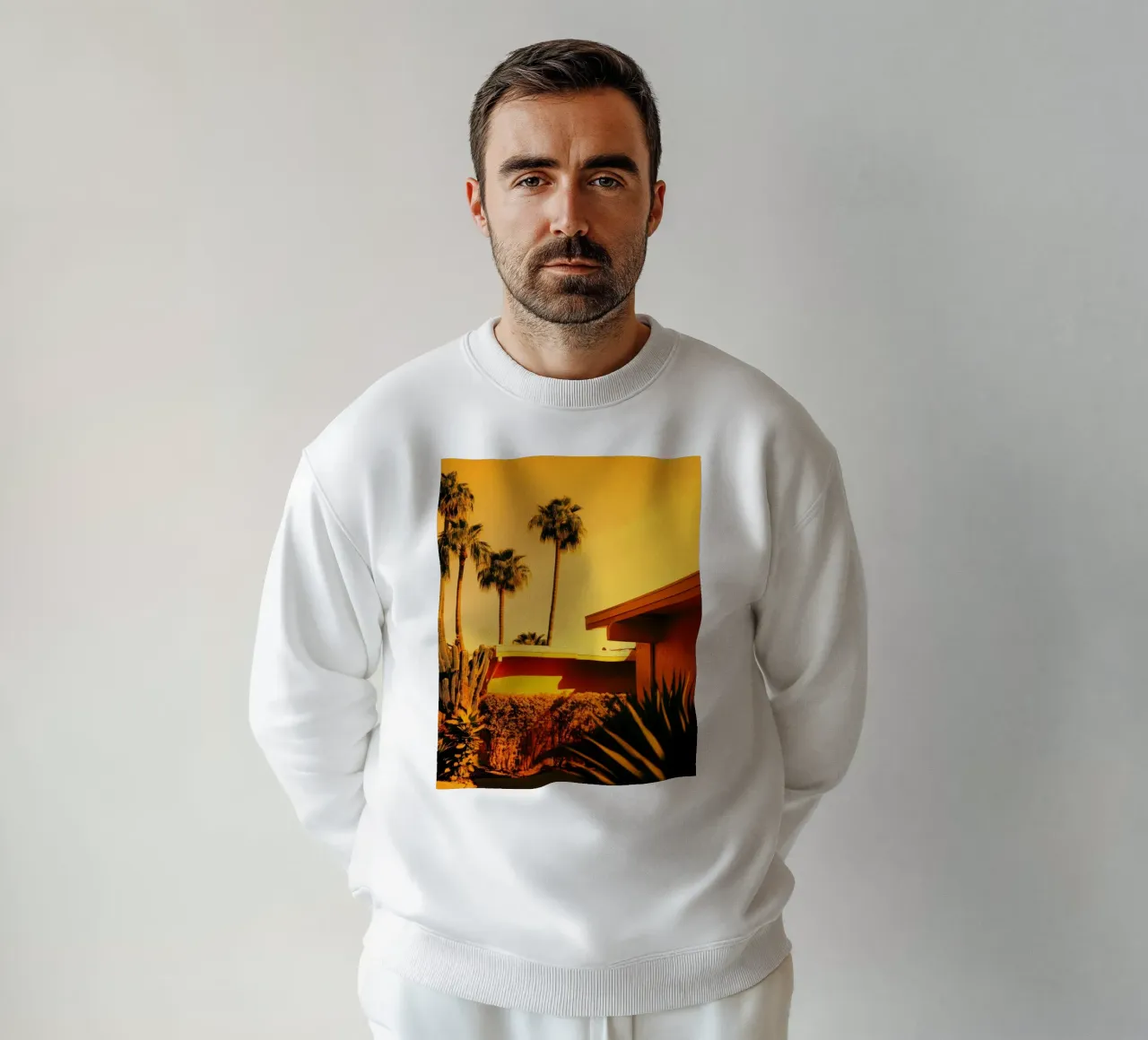 Sun & Palm Spring sudadera de Minimalistic