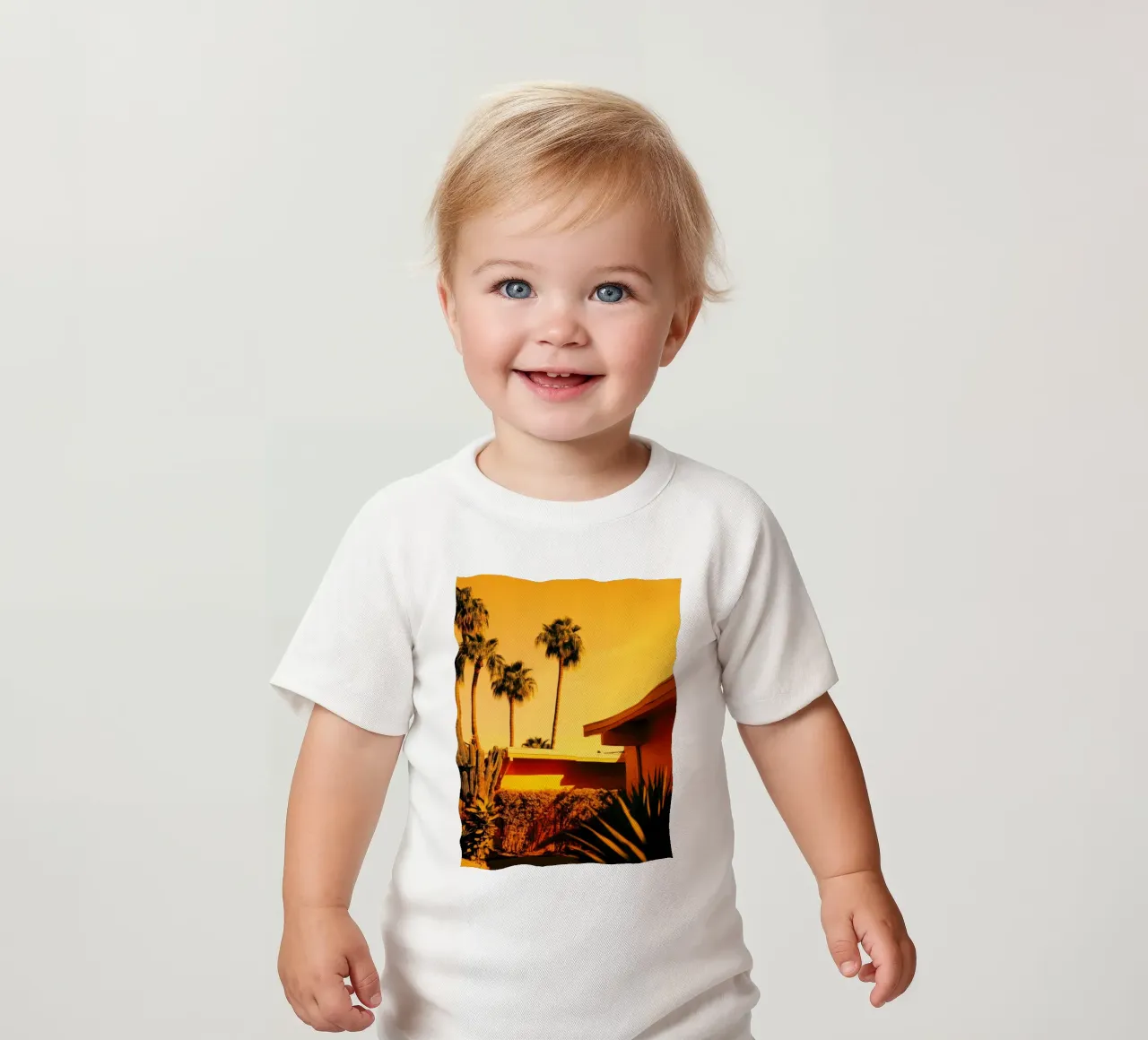 Sun & Palm Spring maglietta neonato da Minimalistic