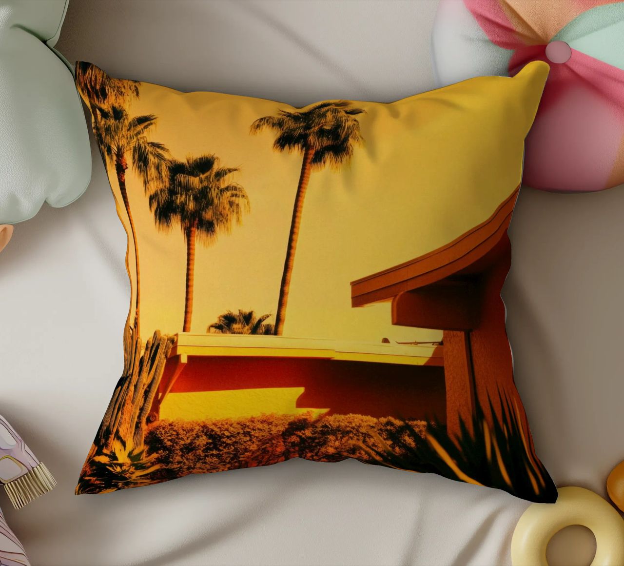 Sun & Palm Spring cuscino da Minimalistic