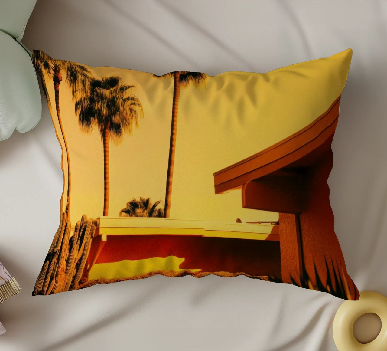 Sun & Palm Spring cuscino da Minimalistic