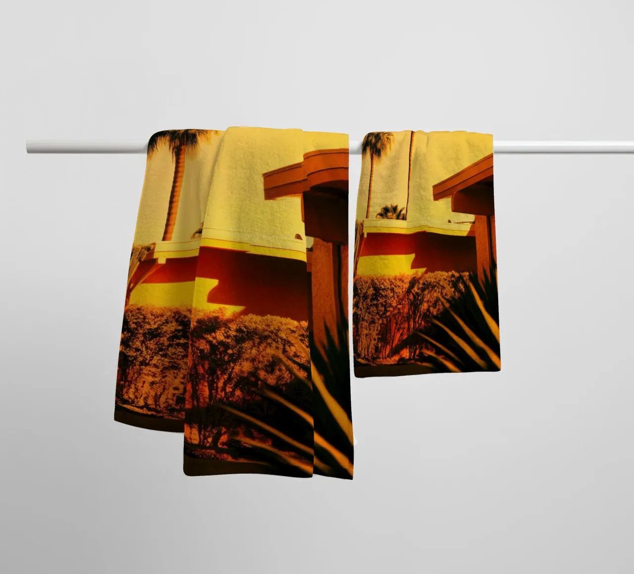 Sun & Palm Spring toalla de baño de Affiches Minimalistes