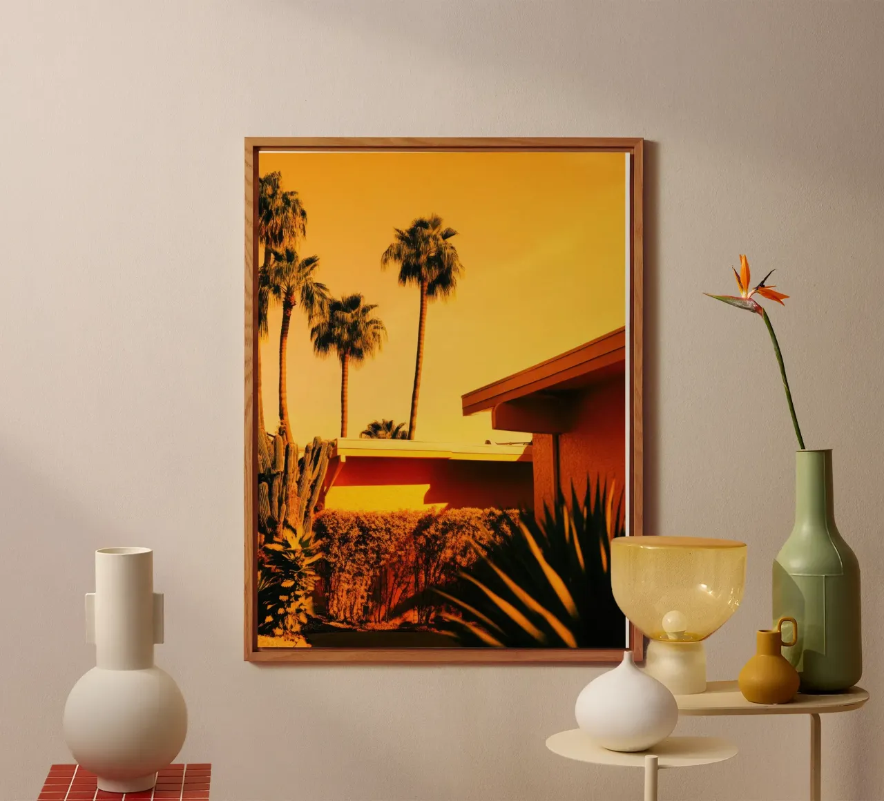 Sun & Palm Spring alluminio dibond da Minimalistic