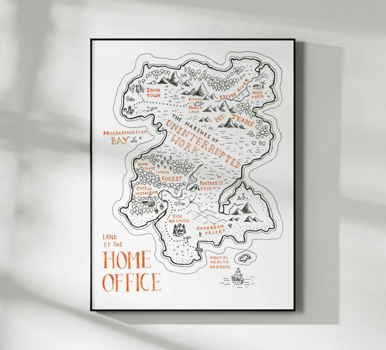 Fantasy Map - HomeOffice plexiglass da studio stine