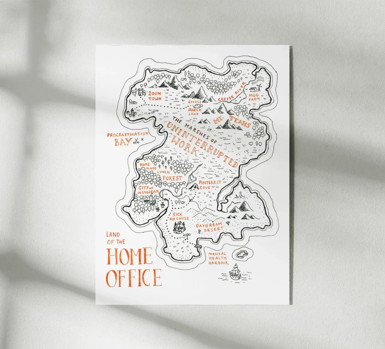 Fantasy Map - HomeOffice plexiglass da studio stine