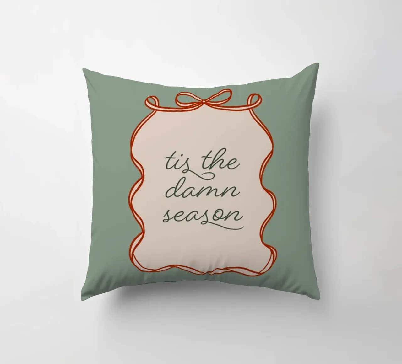 Questa è la stagione dei dannati cuscino da Winter Whispers