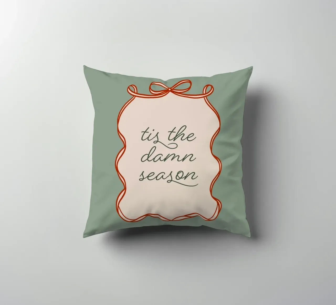 Questa è la stagione dei dannati cuscino da Winter Whispers