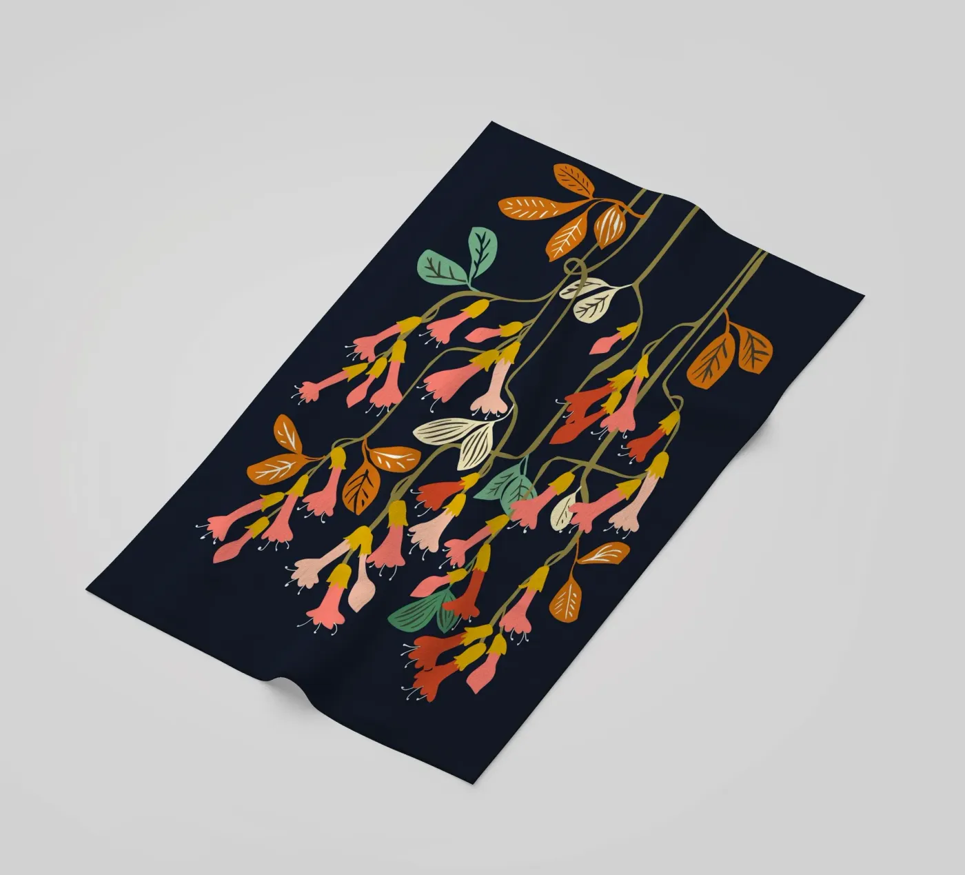 Fuchsia Flower affection serviette de plage de annick