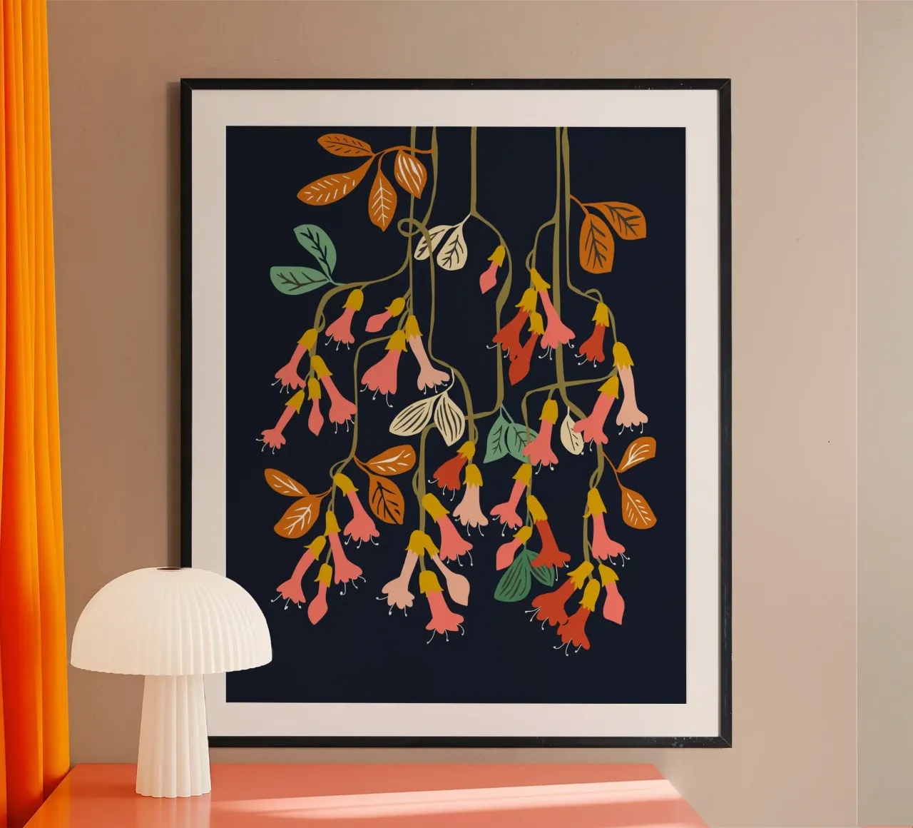 Fuchsia Flower affection poster da annick