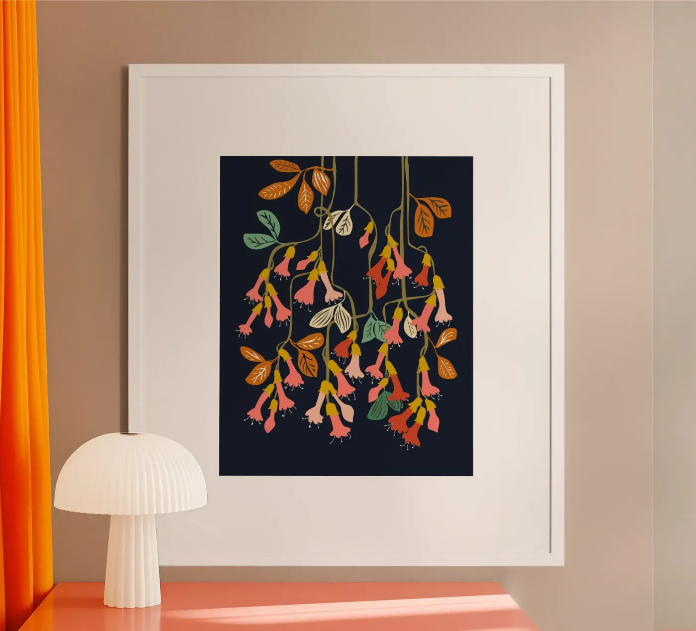 Fuchsia Flower affection poster da annick