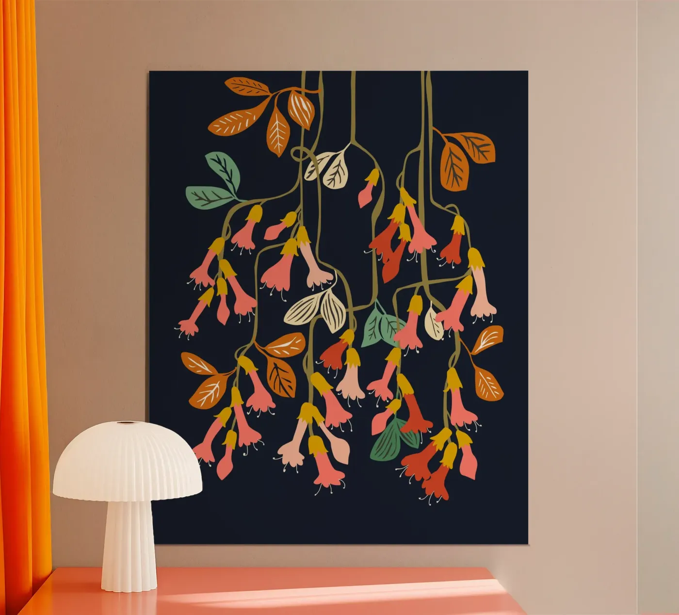 Fuchsia Flower affection poster da annick