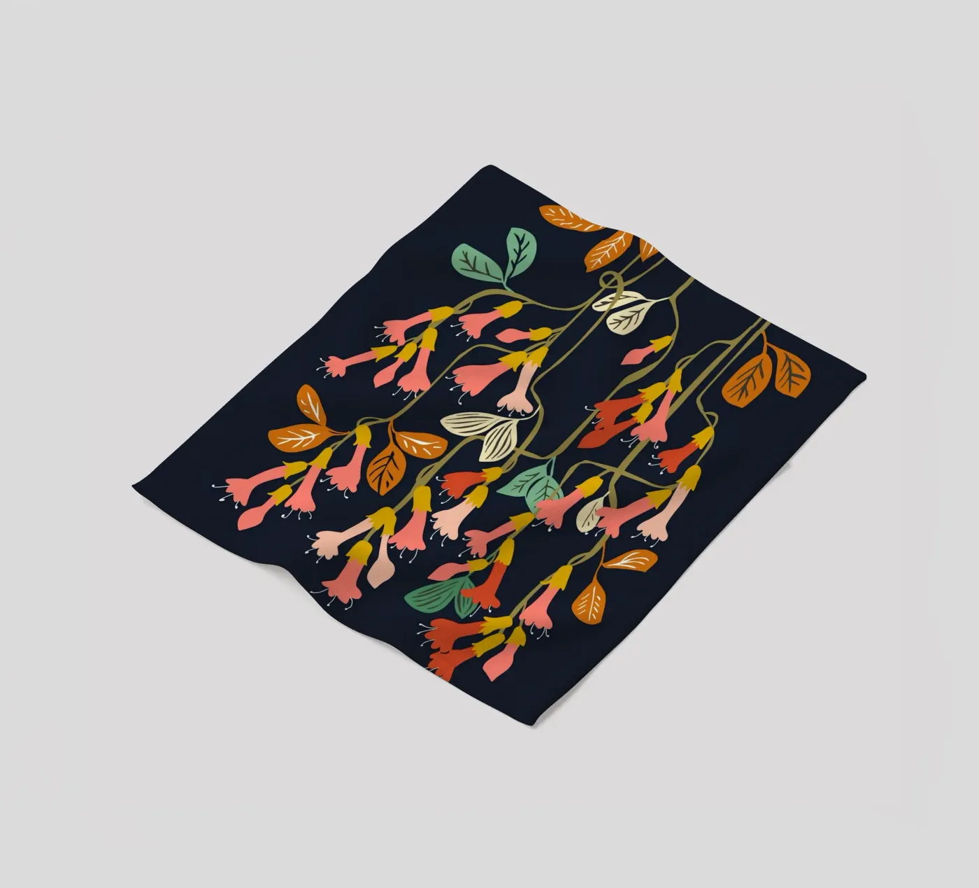 Fuchsia Flower affection fleece blanket by annick